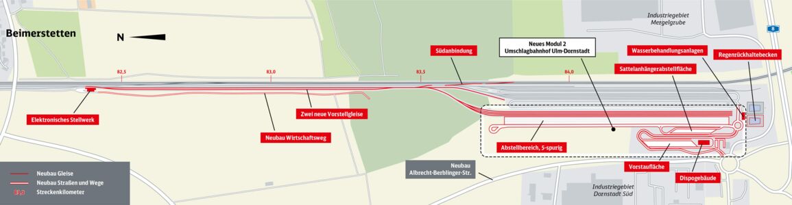 Schematische Karte des neuen KV-Terminals.