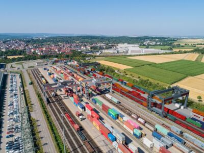 Visualisierung des KV-Terminals in Blickrichtung Süd.