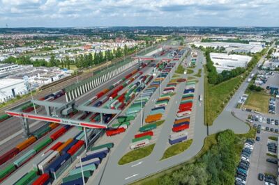 Visualisierung neuer KV-Terminal Regensburg-Burgweinting.