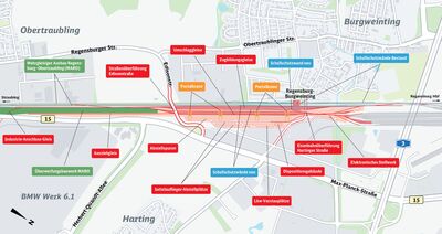 Detailplan des neuen KV-Terminals Regensburg-Burgweinting